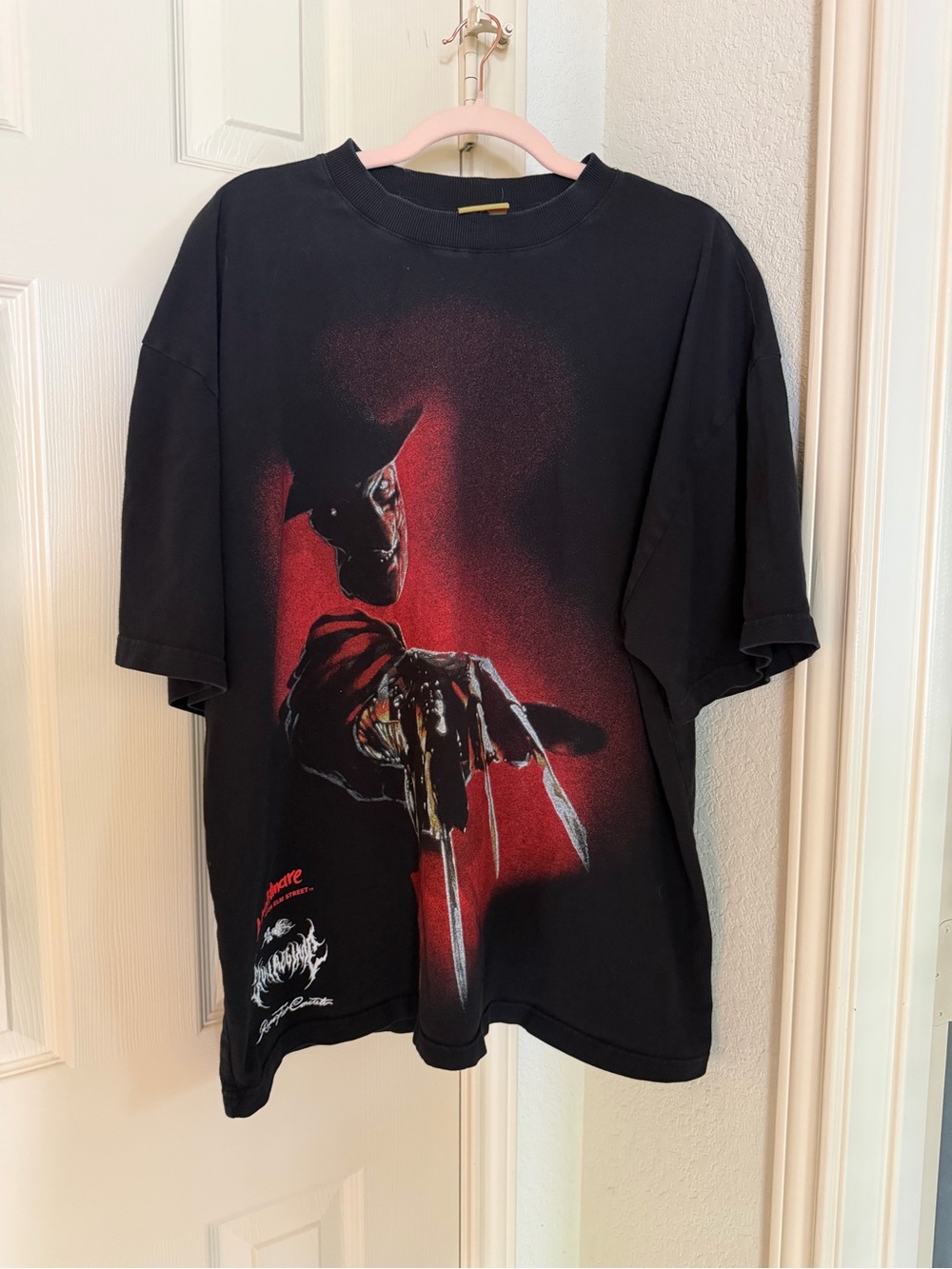 Black Freddy Krueger Graphic Tee - Horror Movie Inspired Men’s Shirt - XXL